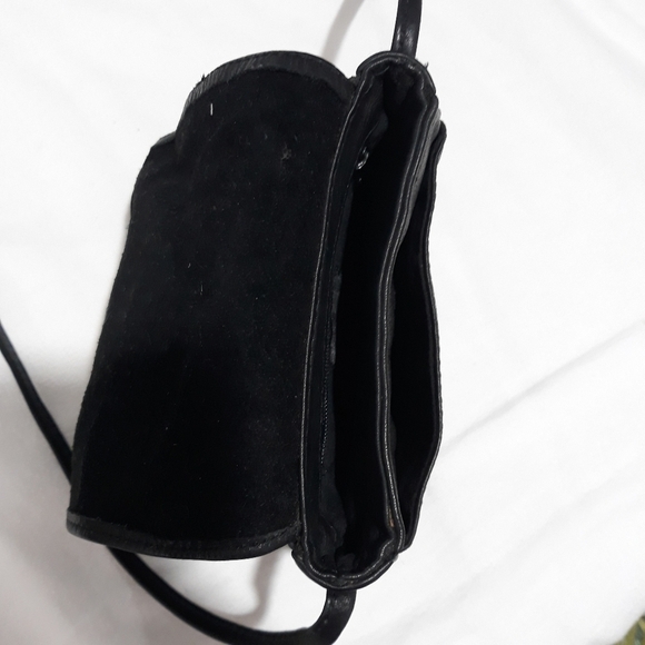 Vintage Genuine Leather in Black  Mini Crossbody Bag - Picture 5 of 8